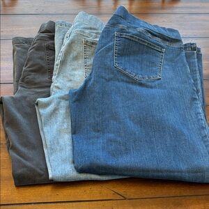 NYDJ Sculpt Her Denim Pull-On Teresa Wide-Leg Jeans -Set of 3